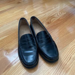 Black patent leather bass weejuns